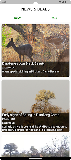 Android application Virtual Ranger - Dinokeng screenshort