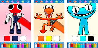 Rainbow Friends 2 Coloring - Screenshot 1