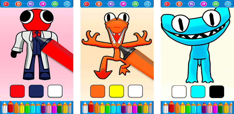 Roxo Rainbow Friend coloring APK (Android Game) - Baixar Grátis