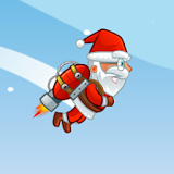 Santa Claus is flying icon
