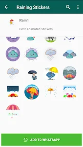 Raining Stickers WAStickerApps