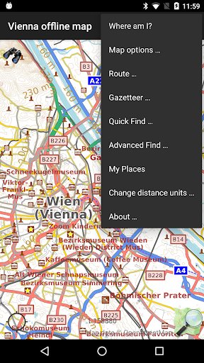 Vienna offline map Screen 2