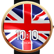 Animated UK Flag Watch Face