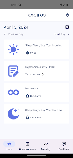 Android application Oneiros CBTI screenshort