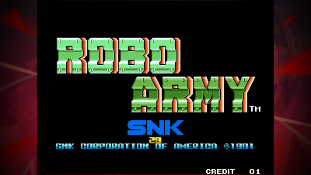 ROBO ARMY ACA NEOGEO banner