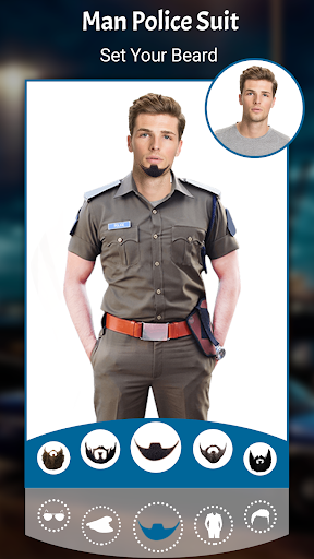 Man Police Suit Photo Editor - Men Police Dress