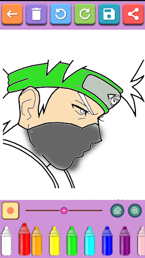 Android application Anime Coloring Book screenshort