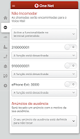 screenshot of Configuração One Net