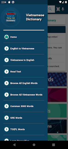 English Vietnamese Dictionary Screen 3