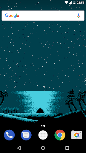 Pixel Beach Live Wallpaper Screen 2