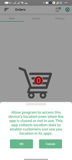 Android application Foodely Delivery Boy screenshort