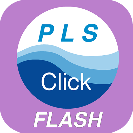 PLS Click FLASH logo