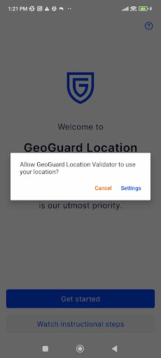 GeoGuard Location Validator Screen 2