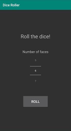 Simple Dice Roller Screen 2