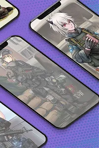Army Anime Girl Wallpaper