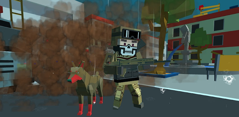 Blocky Combat Swat Zombie 1