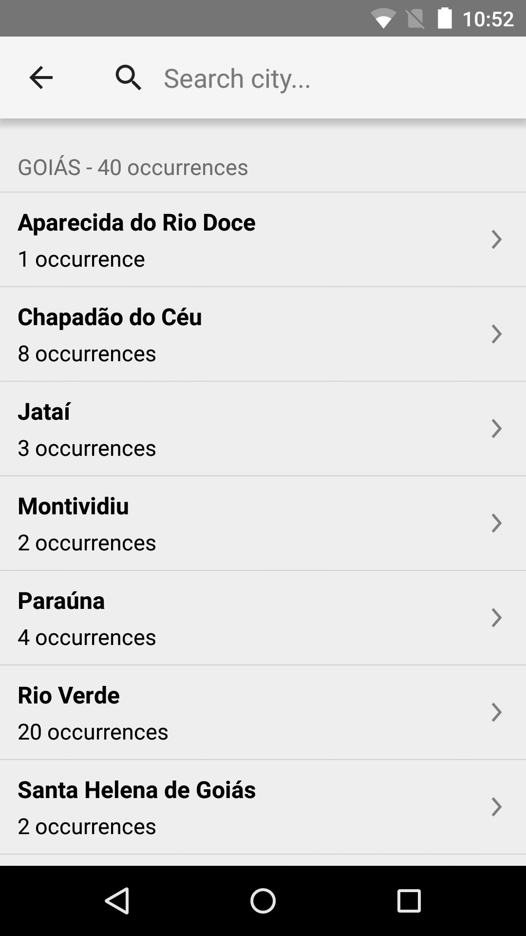 Android application Consórcio Antiferrugem screenshort