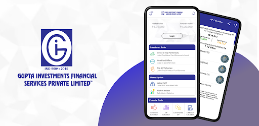 Android application Gupta Investments. screenshort