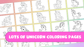 Game screenshot Unicorn Coloring Pages Glitter hack