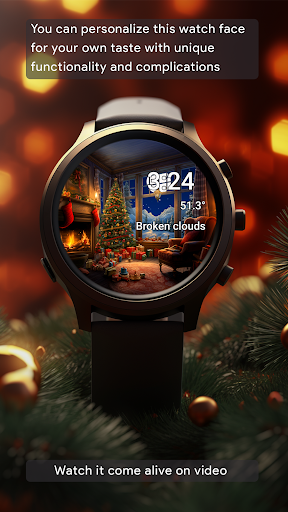 Christmas Tree Watch Face Screen 3
