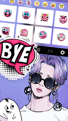Purple Kpop Star Theme Screen 3
