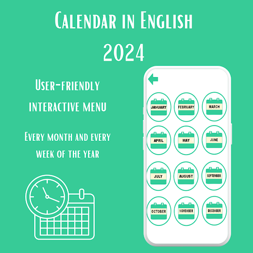 Calendar in English 2024 Screen 2