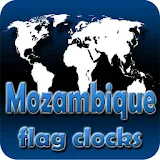 Mozambique flag clocks icon