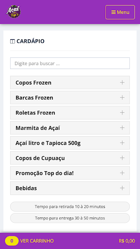 Açaí dos Tops - Redenção Screen 2
