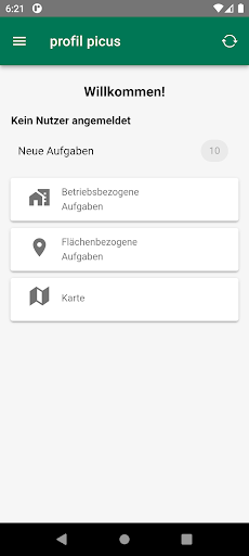 Android application profil picus sh screenshort