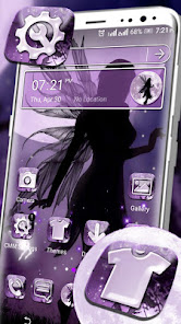 Imágen 6 Fairy Dark Purple Theme android