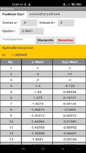 NumVerfahren Screen 3