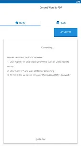 Convert Word to PDF