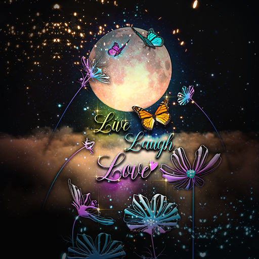 Starry Night Flower- Wallpaper logo