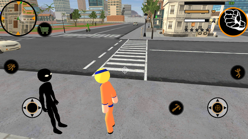 Code Triche Naru Stickman Rope Hero Ninja Gangstar Crime Fight  APK MOD (Astuce) 3