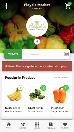 Android application Floyd's Market screenshort