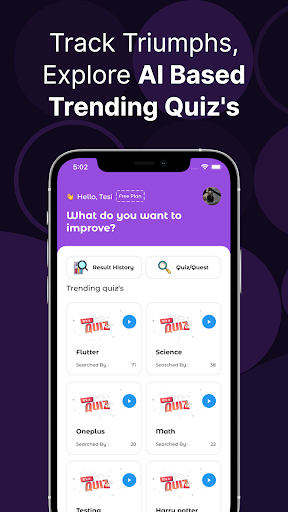 Android application QuestnQuiz screenshort