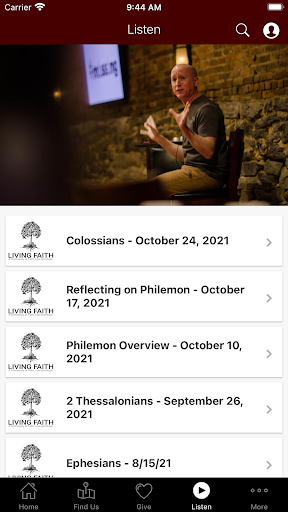 Living Faith - Lancaster Screen 2