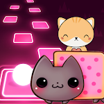 Cover Image of Download Nyan Kawaii Meow Tiles Hop  APK