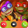 tmnt fake call video & chat