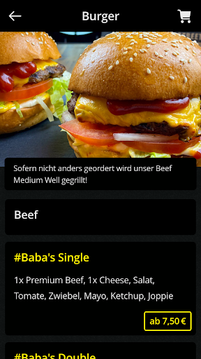 Babas Streetfood Screen 2