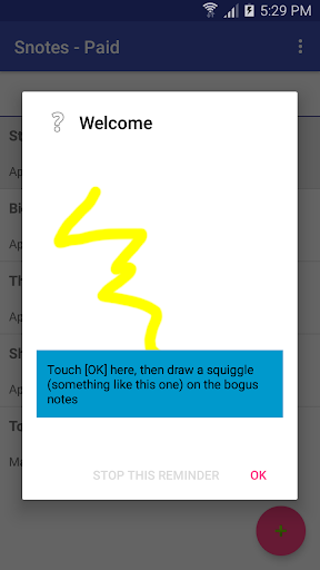 Android application Snotes - Paid screenshort