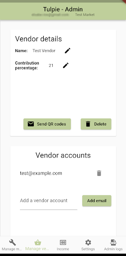Tulpie: Admin Dashboard Screen 2