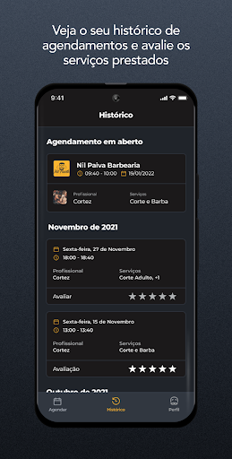 Android application Nil Paiva Barbearia screenshort