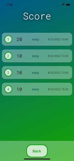 Android application Brain calculator screenshort