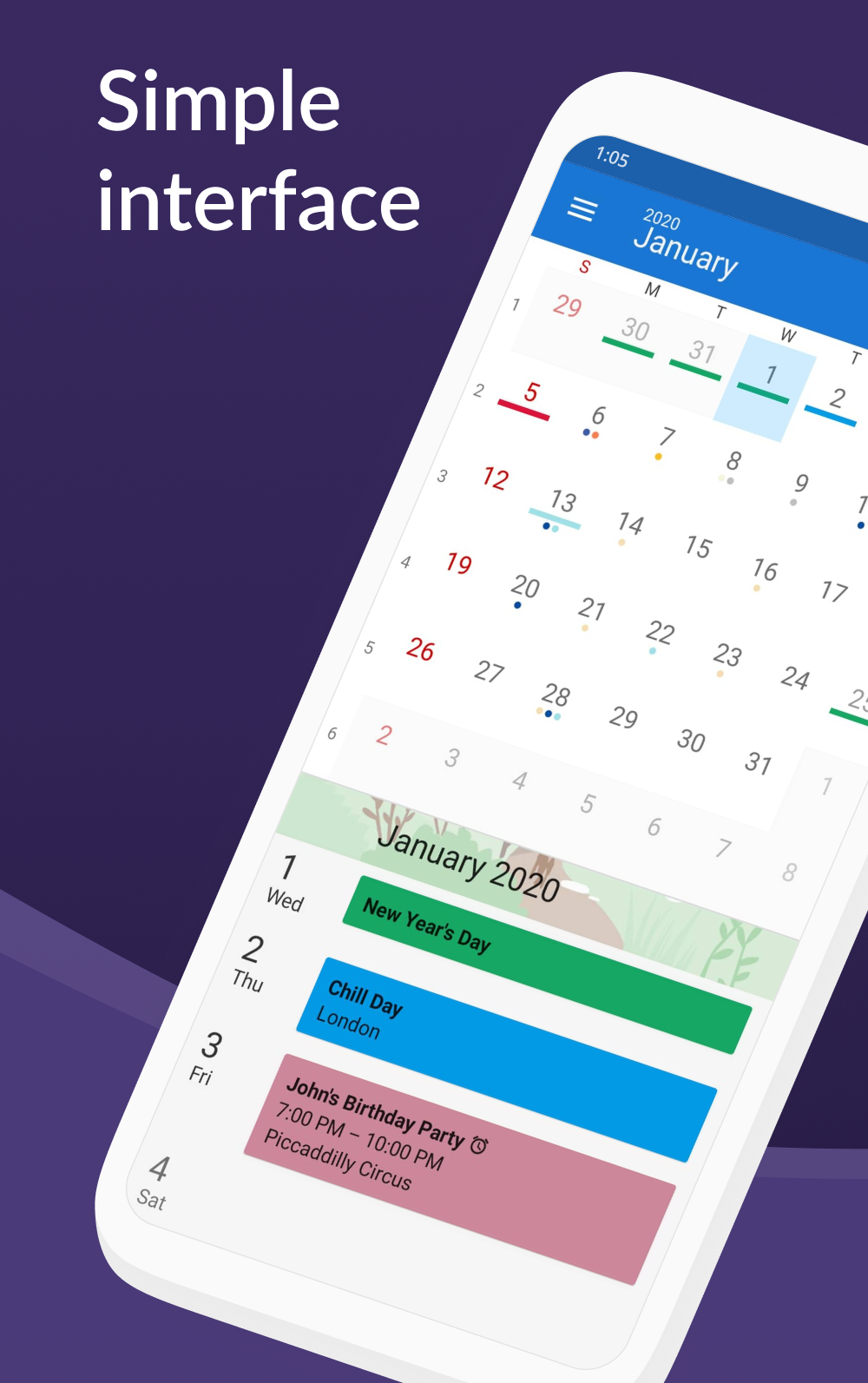 DigiCal Calendar Agenda 