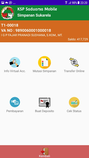 KSP Saduarsa Mobile Screen 3