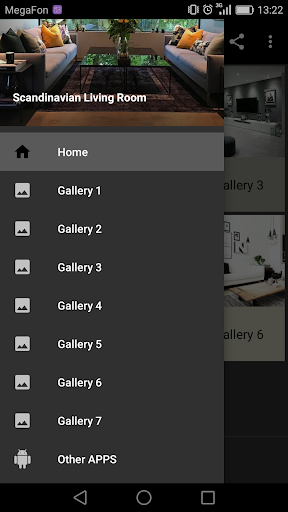Android application Scandinavian Living Room screenshort