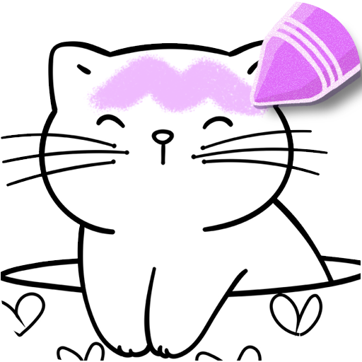 Toddler Coloring Book Glitter  Icon