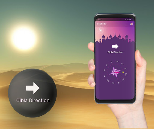 Android application Qibla Finder / Direction screenshort