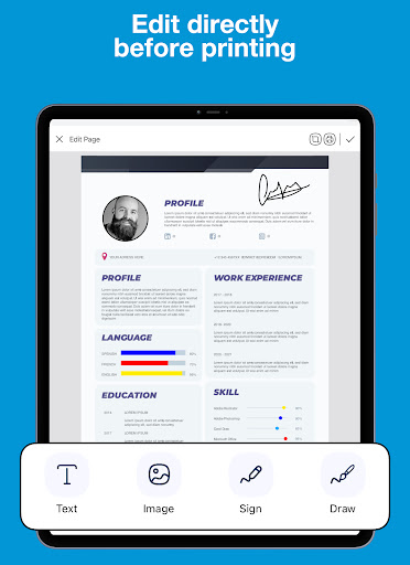 Screenshot of Smart HPrinter Service :ePrint